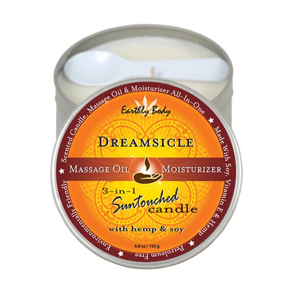 3 In 1 Massage Candle ( 6.8oz Dreamsicle) - Skankccessories