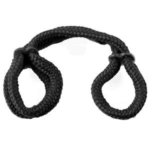 Silk Rope Cuffs (Black) - Skankccessories