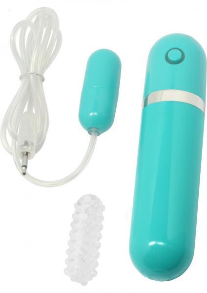 Silent Bullet Vibrator (Teal, 10 Modes)