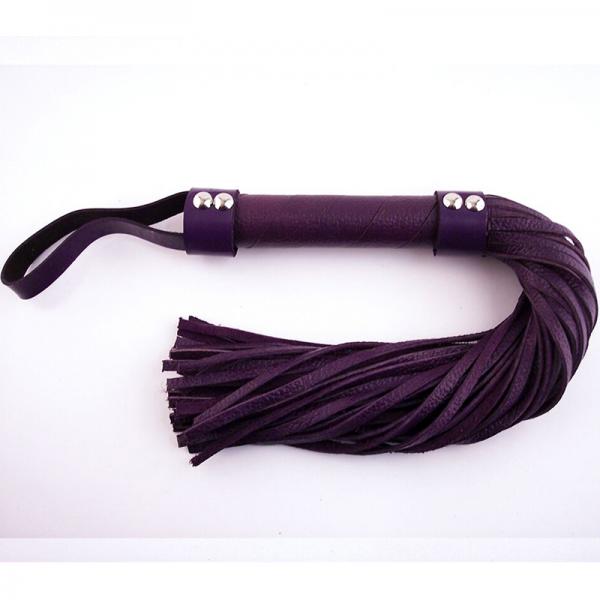 Rouge Leather Flogger (Purple)